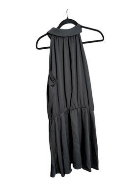 Black Halter Midi Dress - HALARA